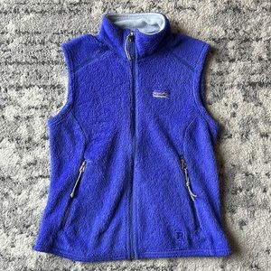Patagonia fleece purple vest women’s small